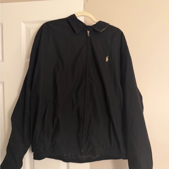 Polo by Ralph Lauren Men's Black Jacket with Checkered Lining - Picture 7 of 8